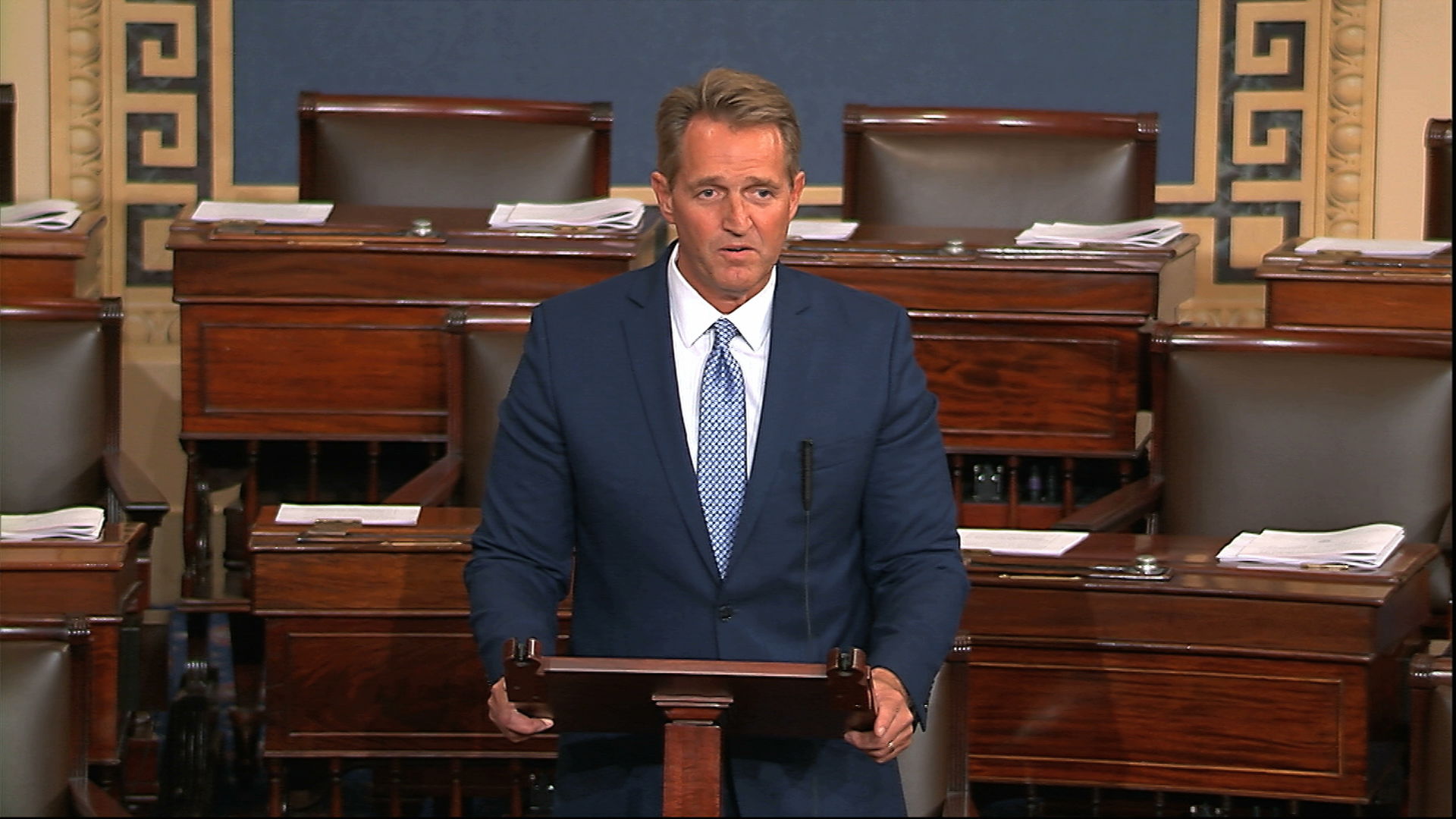 Jeff Flake drops re-election bid, targets Trump in Senate speech